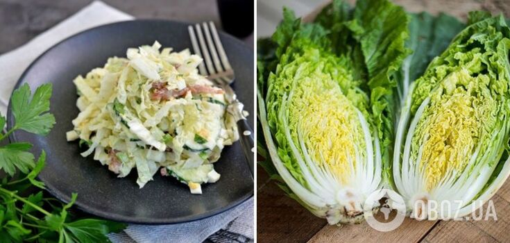 How to prepare light Chinese cabbage salad: a hearty dish for dinner