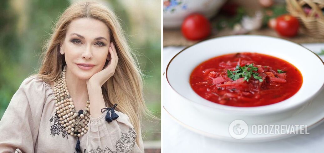 Lenten borscht according to Olha Sumska's recipe