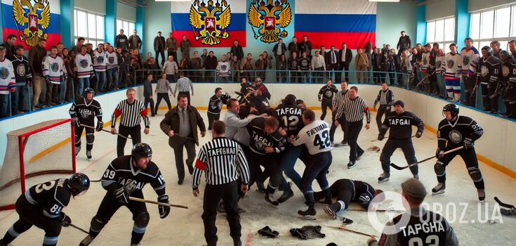 In Russia, amateur hockey players beat the FSB team in a match. Video