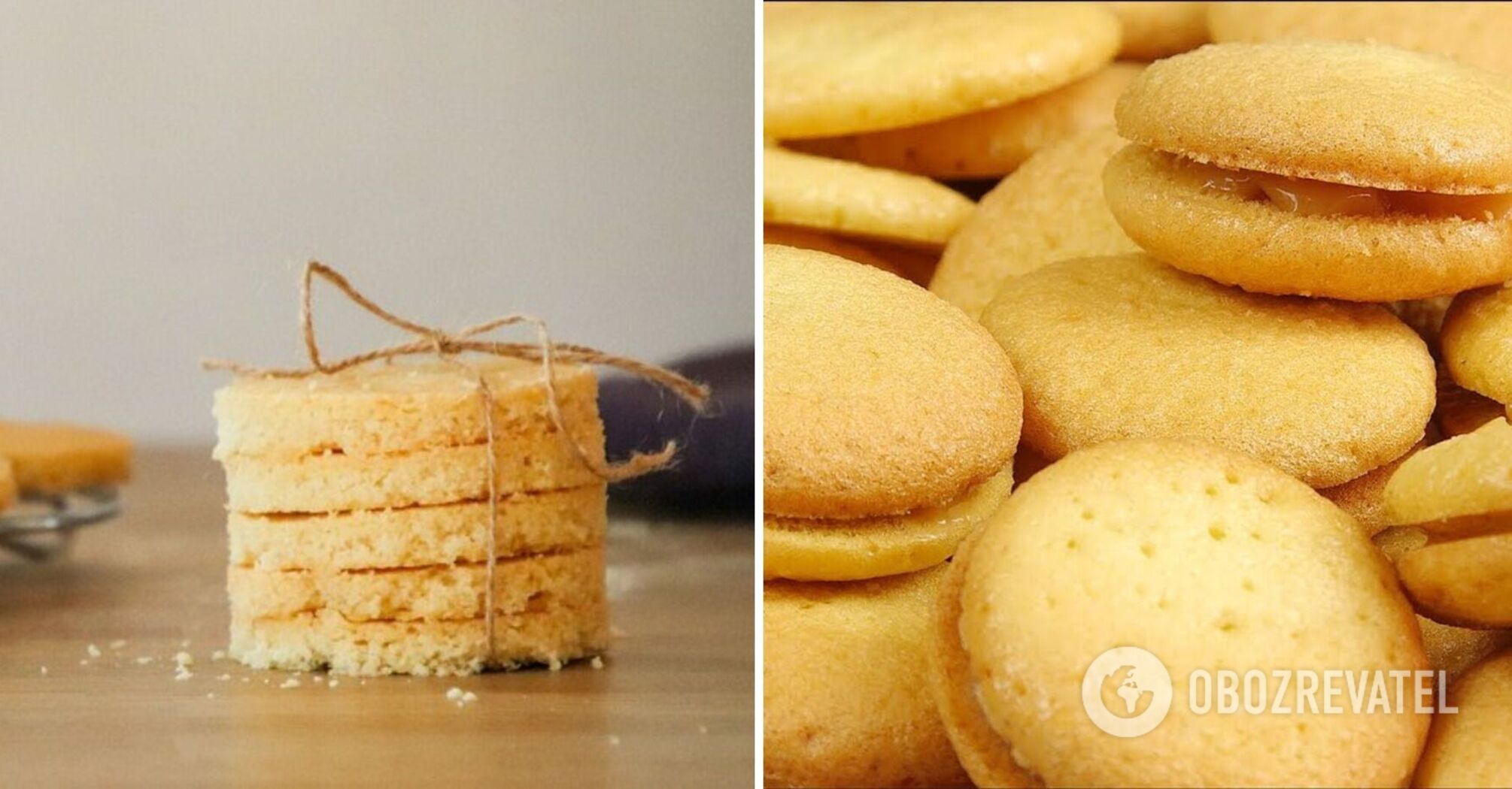 Homemade shortbread cookies