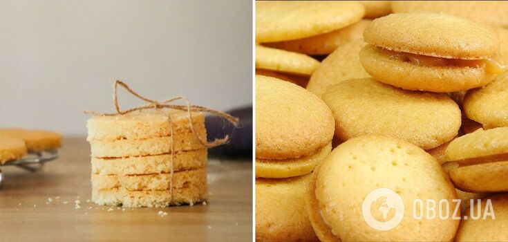 Homemade shortbread cookies