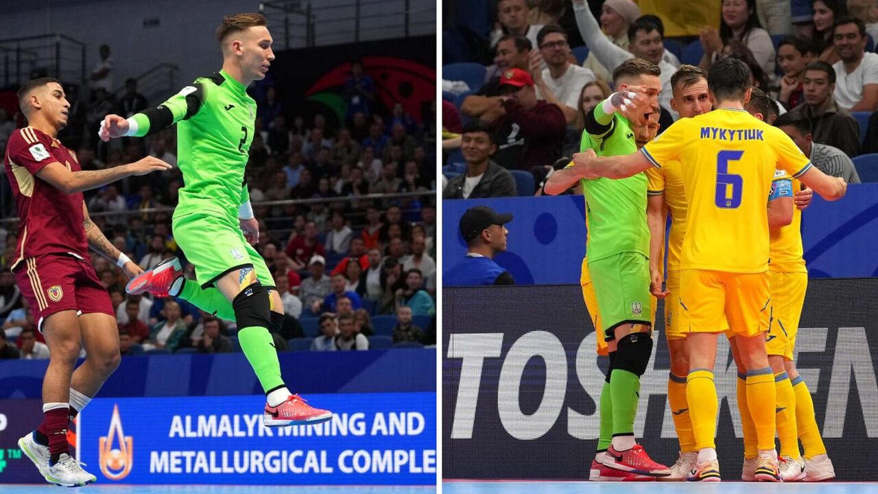 The goalkeeper of the national team of Ukraine went all over the field and scored a goal in the quarterfinals of the Futsal World Cup. Video