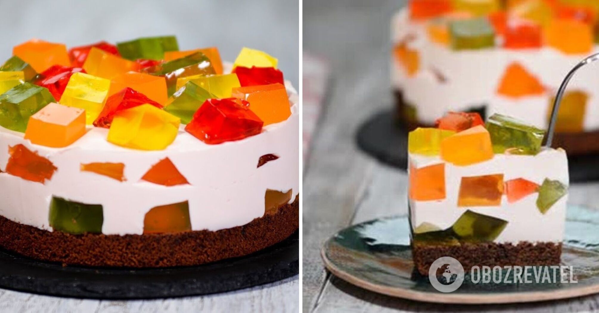 Popular Broken Glass dessert: how to pour jelly properly