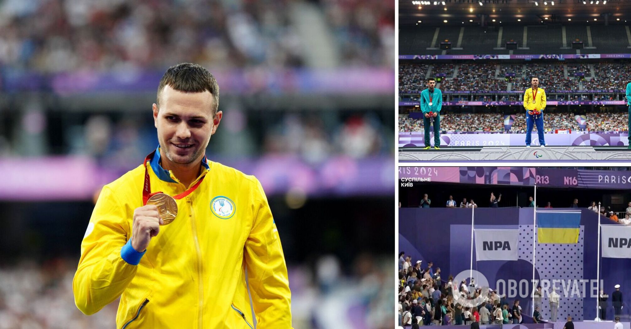 Faces of Russian athletes during the Ukrainian anthem at 2024 Paralympics caught on camera. Video