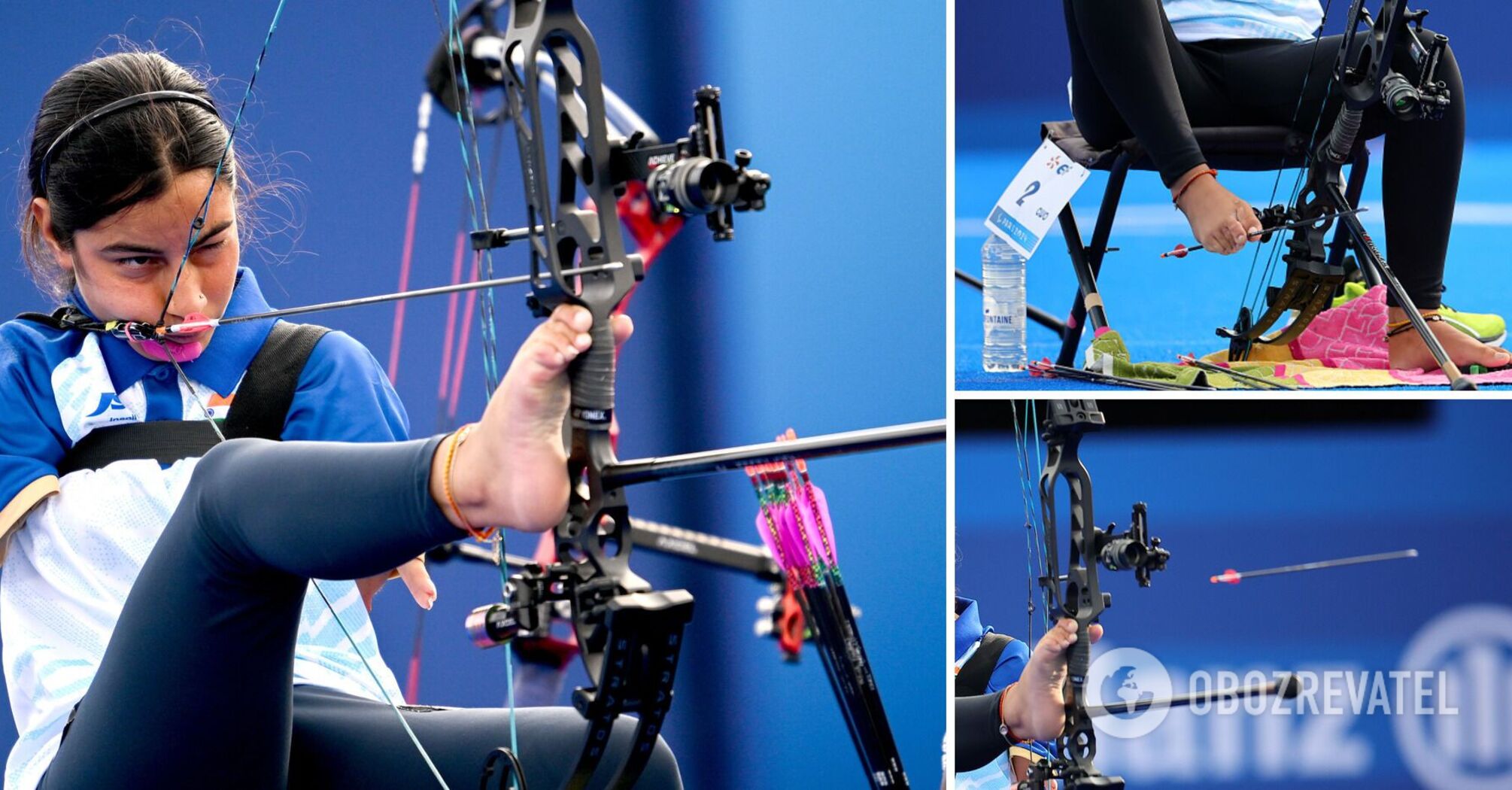 A unique Indian beauty shooting archery with her feet at the Paralympics-2024 has conquered the web. Video