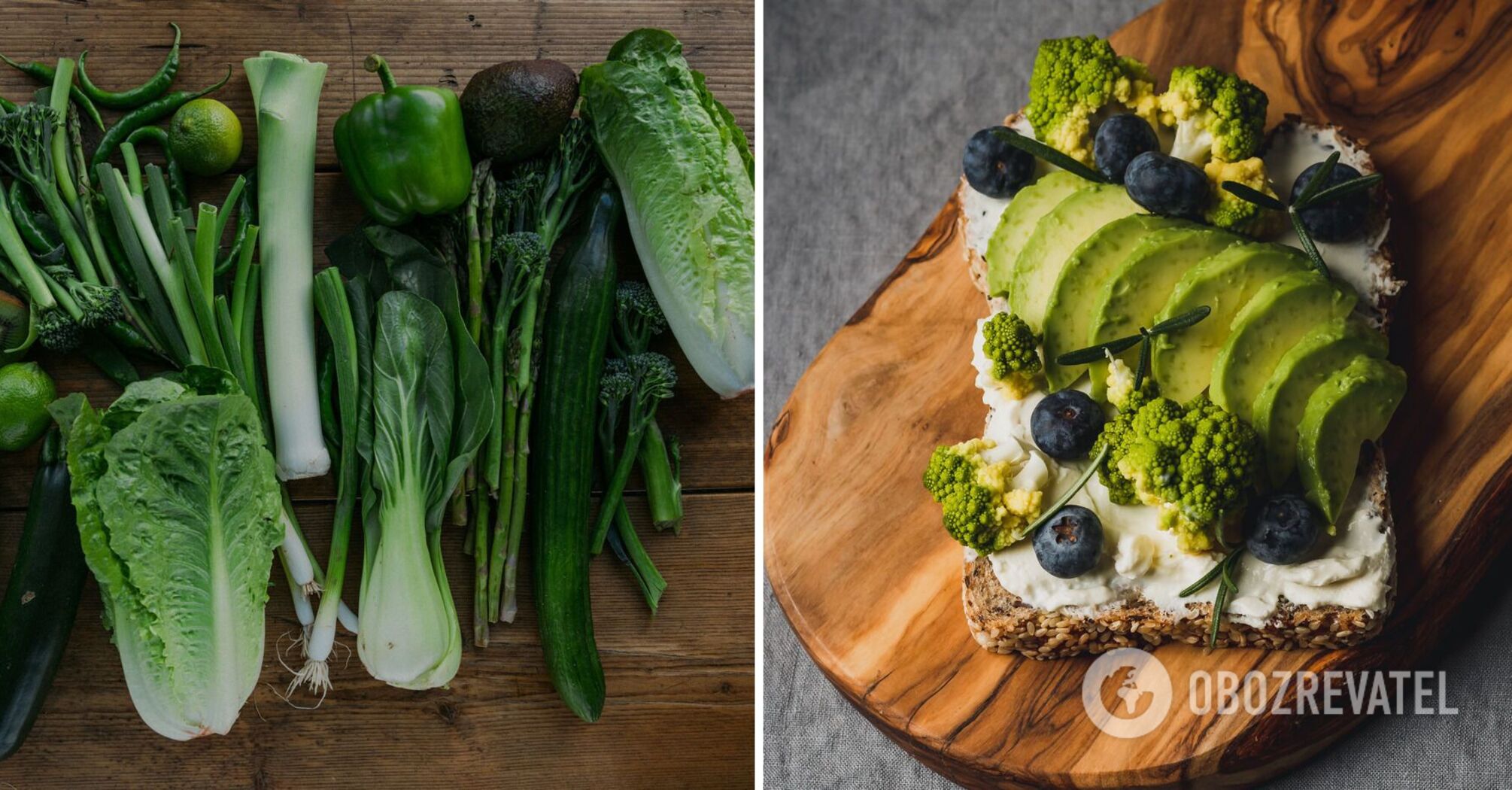 Toast with kale