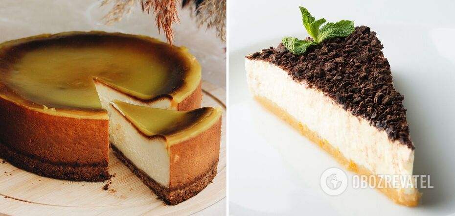 Delicious cake with cottage cheese