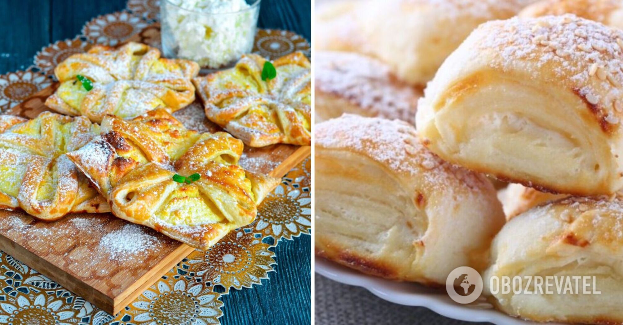 How to make delicious cottage cheese puffs: quick pastries for tea