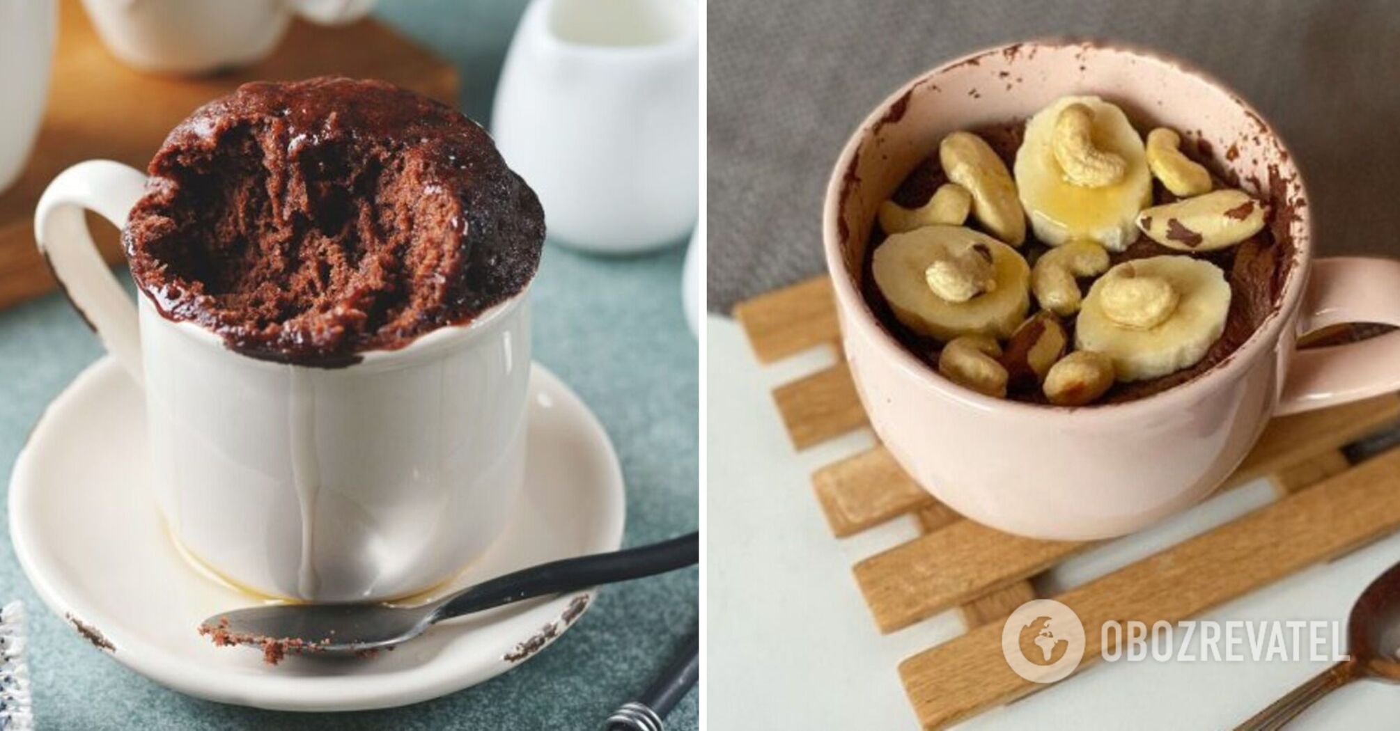 Chocolate muffin in 5 minutes in the microwave: an unusual breakfast idea