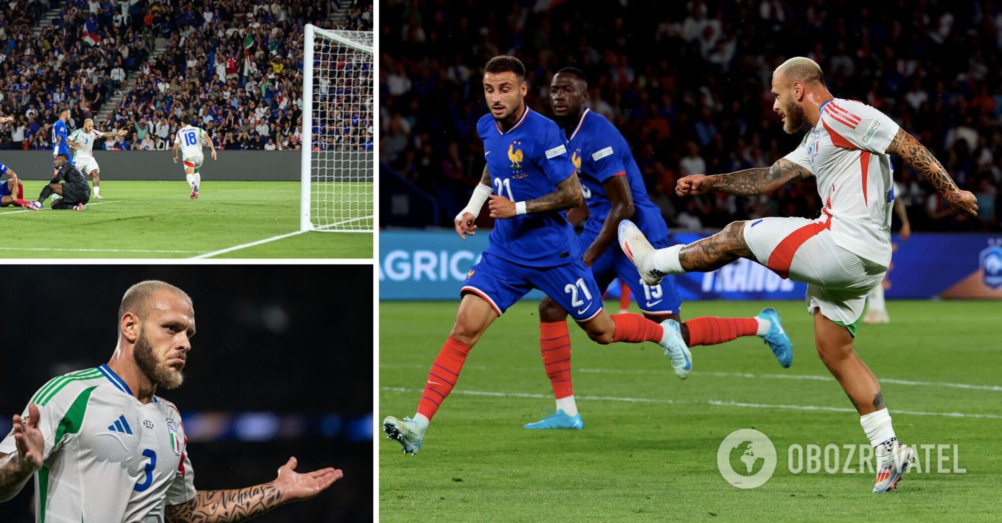 'In touch, after a heel pass.' Italy scored one of the most beautiful goals of the year in the Nations League against France. Video