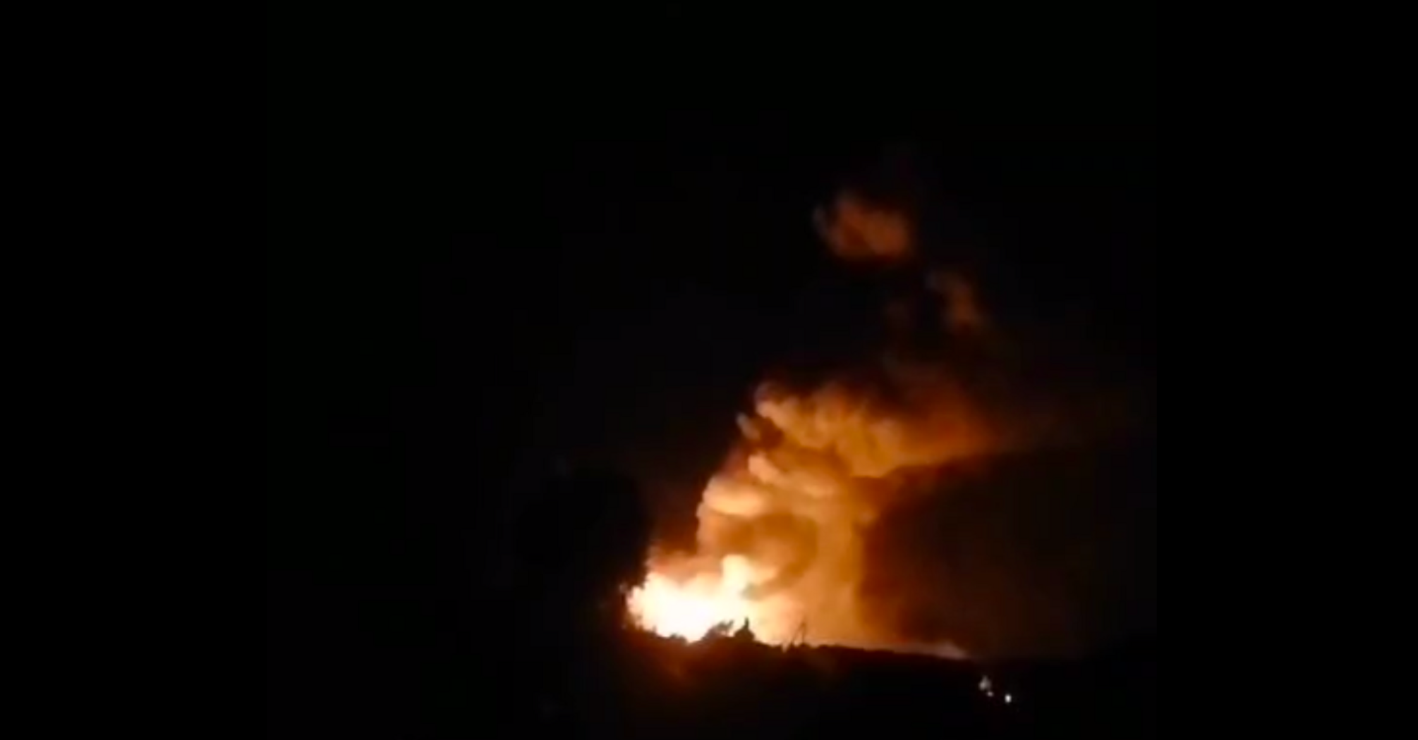 UAV attack reported in Russian Voronezh region: ammunition warehouse hit, burning and detonating heavily. Video