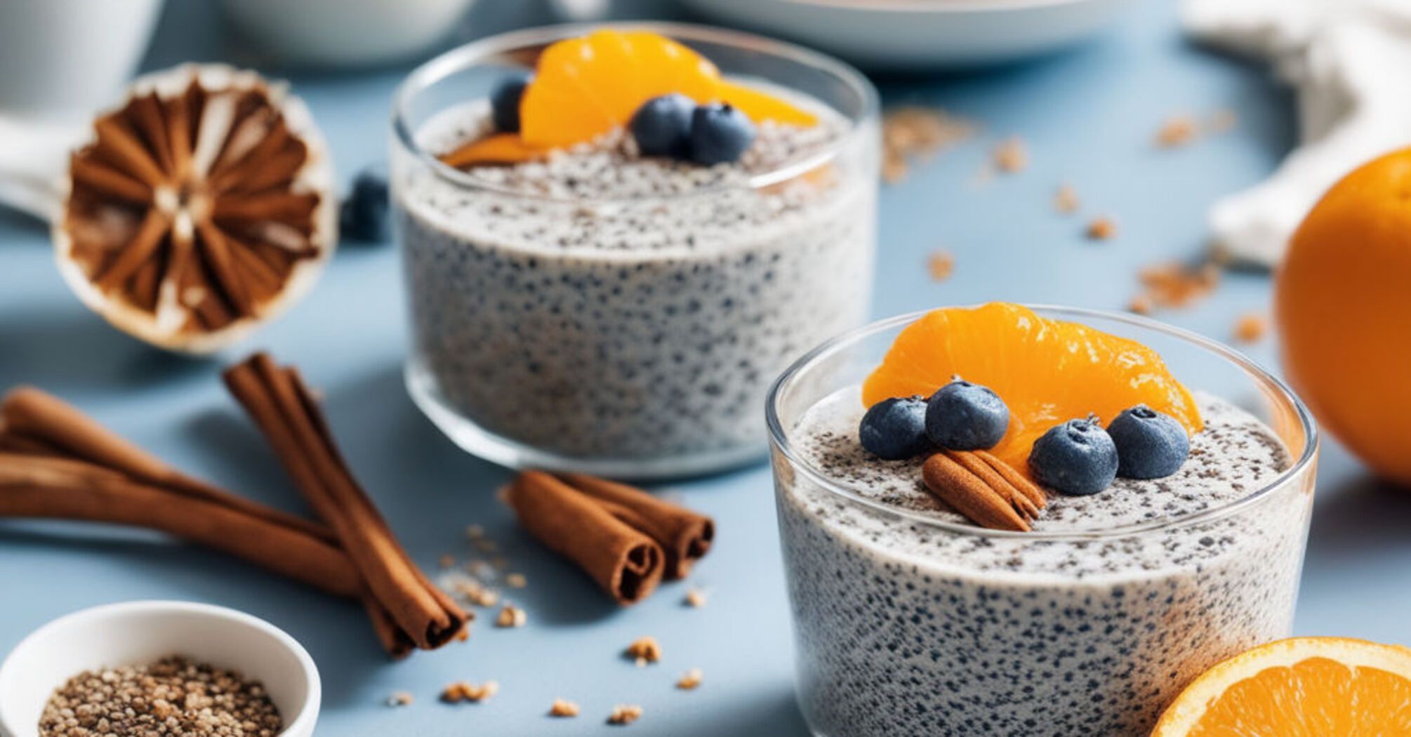 Healthy chia pudding with ryazhanka: you need just four ingredients