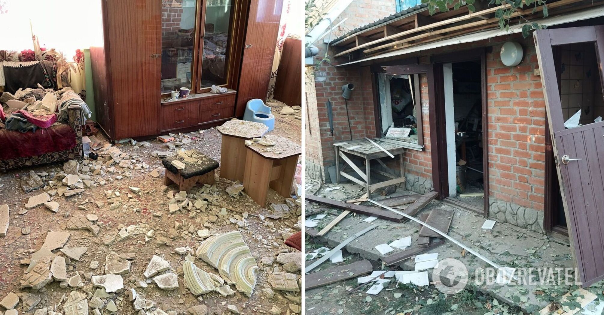 Russia targets Poltava again: the consequences of strikes on residential houses shown online