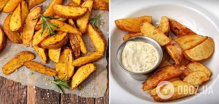 Flawless rustic potatoes: in the oven, microwave, and frying pan