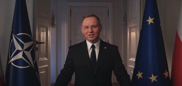 Duda explains how Ukraine war should end and reflects on security in Europe while addressing Poles on New Year's Eve. Video