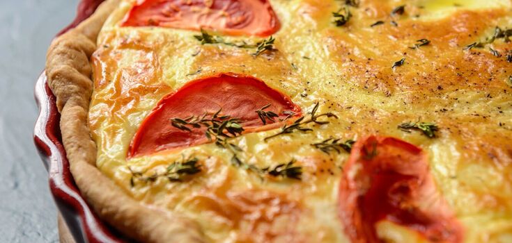 Tomato and cheese puff: when you don't want to cook for a long time