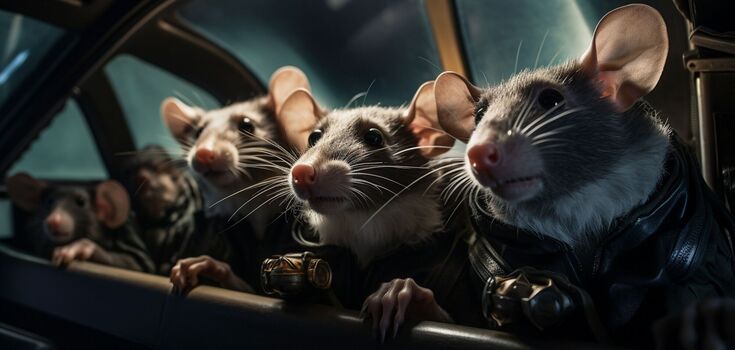 "Rat garden" in the center of Ivano-Frankivsk: a colony of rodents settled in a tree