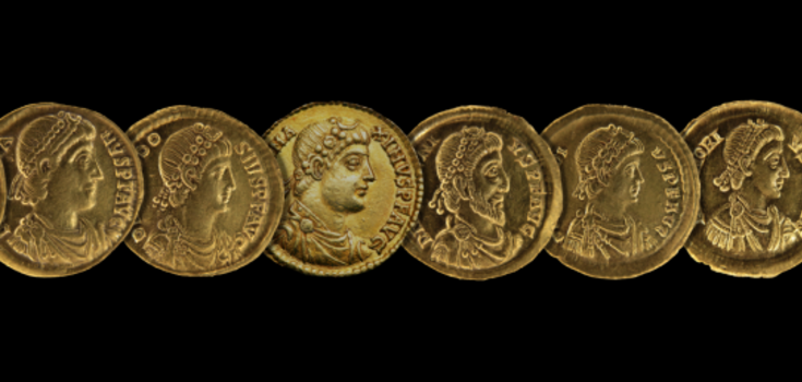 Risking their lives. Archaeologists in Luxembourg found 141 gold coins of nine Roman emperors