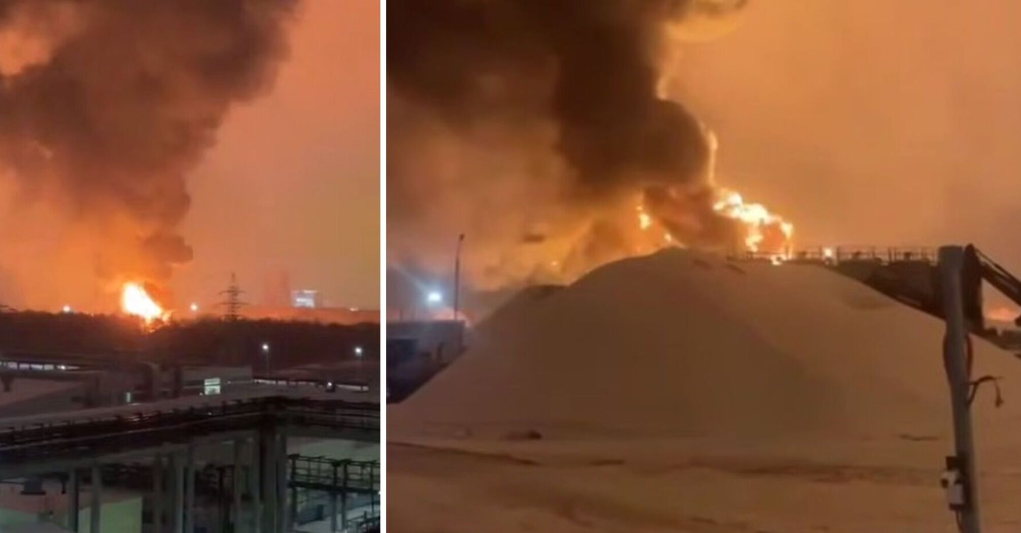 Russia has suffered one of the most massive drone attacks: explosions have been heard in Engels, Kazan, Saratov, and there have been hits on oil depots and factories. Photos and videos