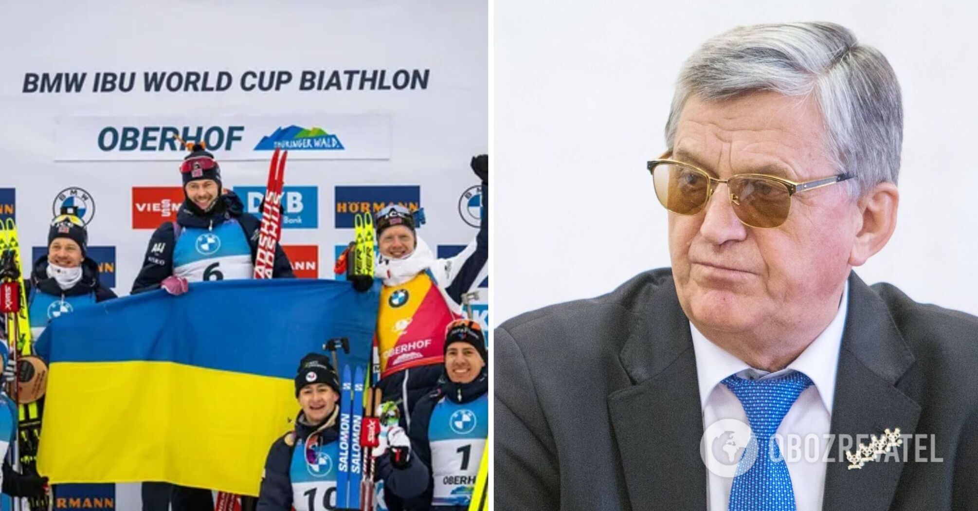 'Idiots. A dying nation': Russian Olympic champion spits bile over Ukraine's flag at the Biathlon World Cup