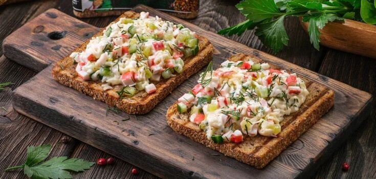 Not just salads: how to make simple crab stick sandwiches