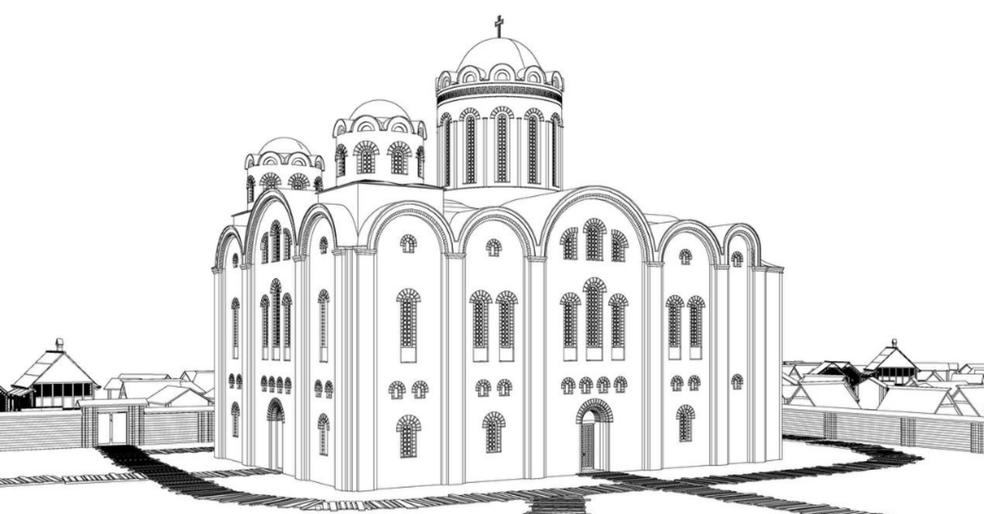 How the Church of Saints Borys and Hlib looked like in the times of Kyivan Rus: an accurate 3D model of the ancient church was presented in Vyshhorod