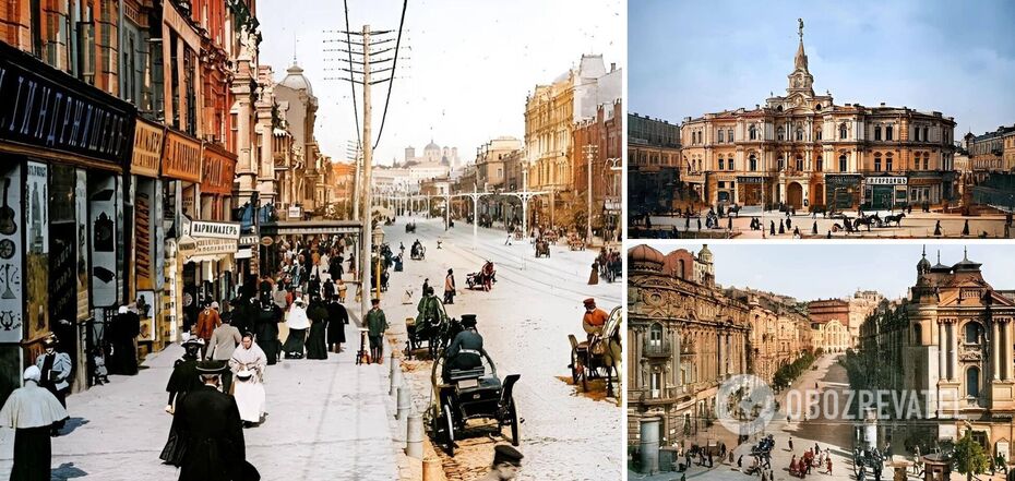 The web shows how Khreshchatyk and Horodetskyi Street in Kyiv looked like in the 1900s. Archival photos