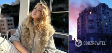 Russian New Year's Eve shelling damaged Olia Poliakova's house in the center of Kyiv: the singer was miraculously unharmed