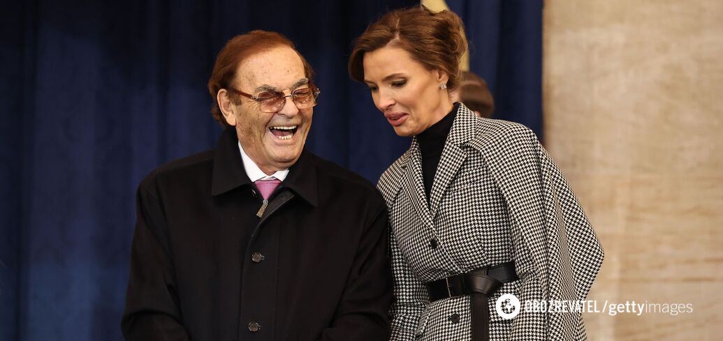 Former Miss Ukraine spotted at Trump inauguration with husband Phil Ruffin, American billionaire and the president's longtime friend. Photo