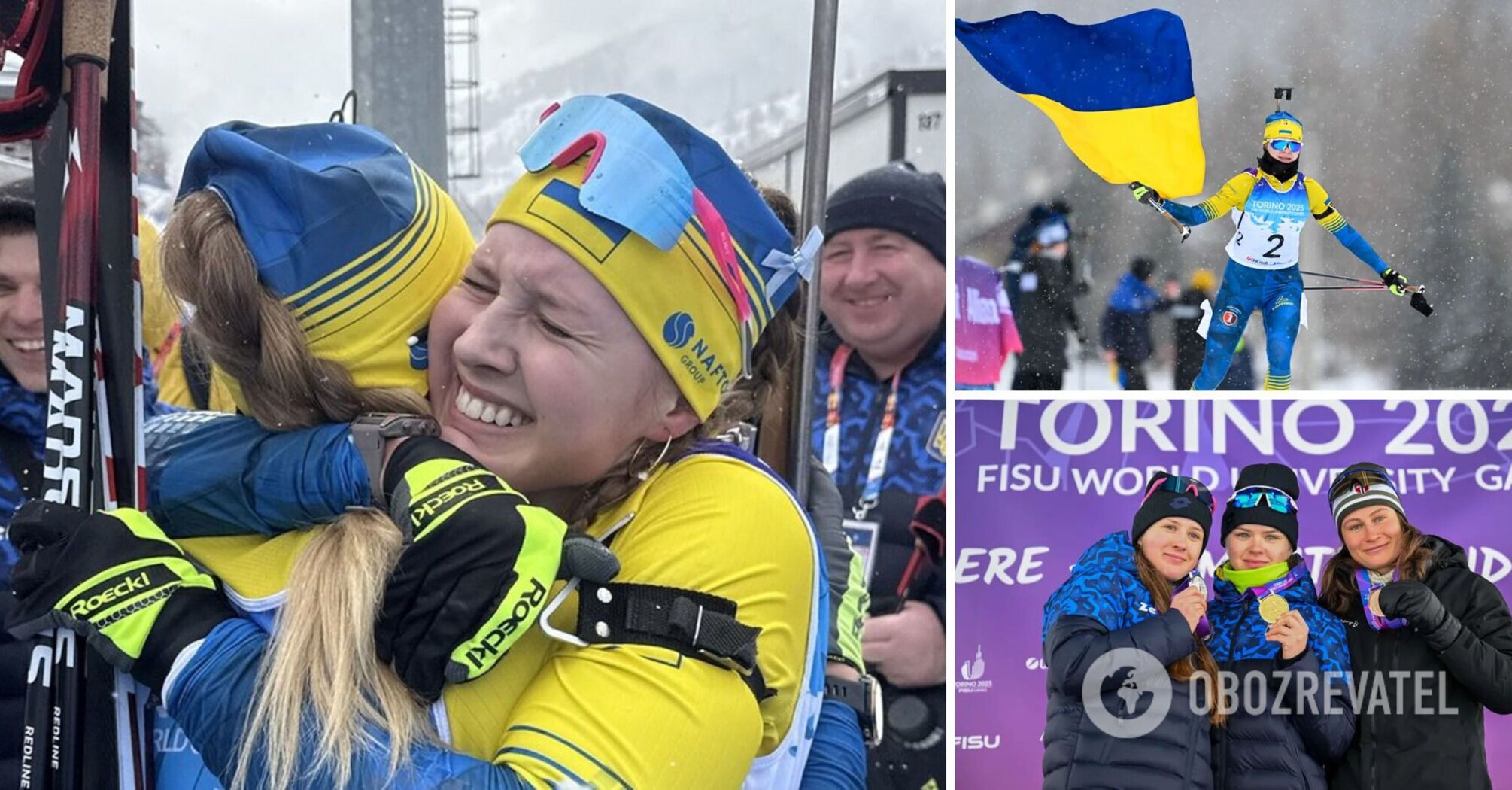 Finish with a yellow and blue flag! Ukraine has made a golden double in biathlon at the 2025 Universiade. Watch the video