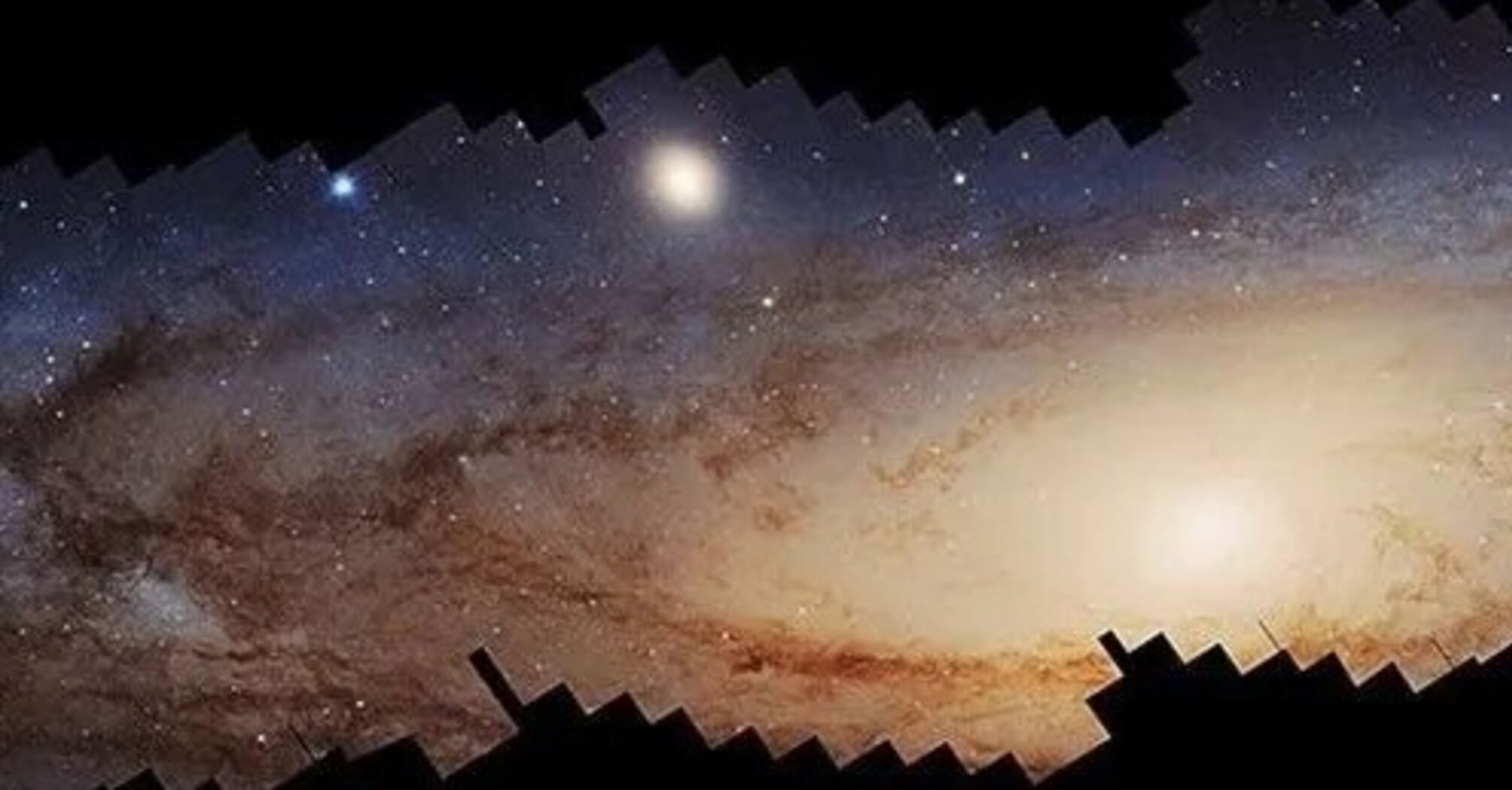 The most complete image of the Andromeda galaxy to date is presented: astronomers have been working on it for 10 years