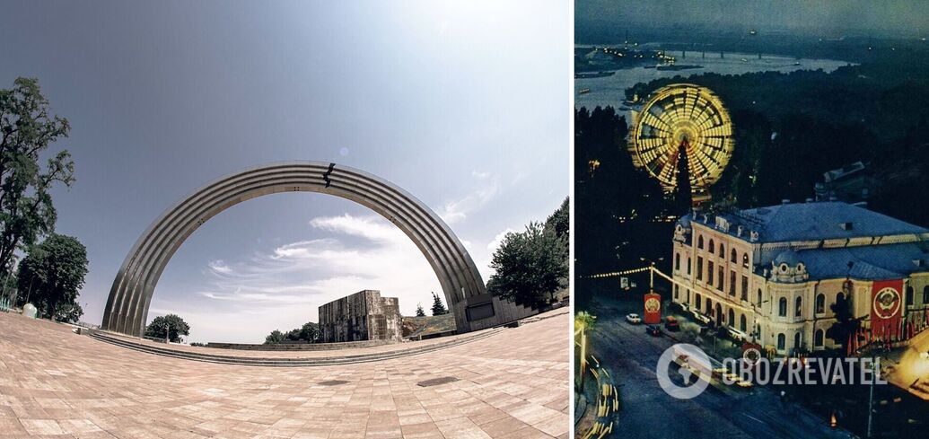 The Ferris wheel in the center of Kyiv in the 1950s offered incredible views. Archival photos