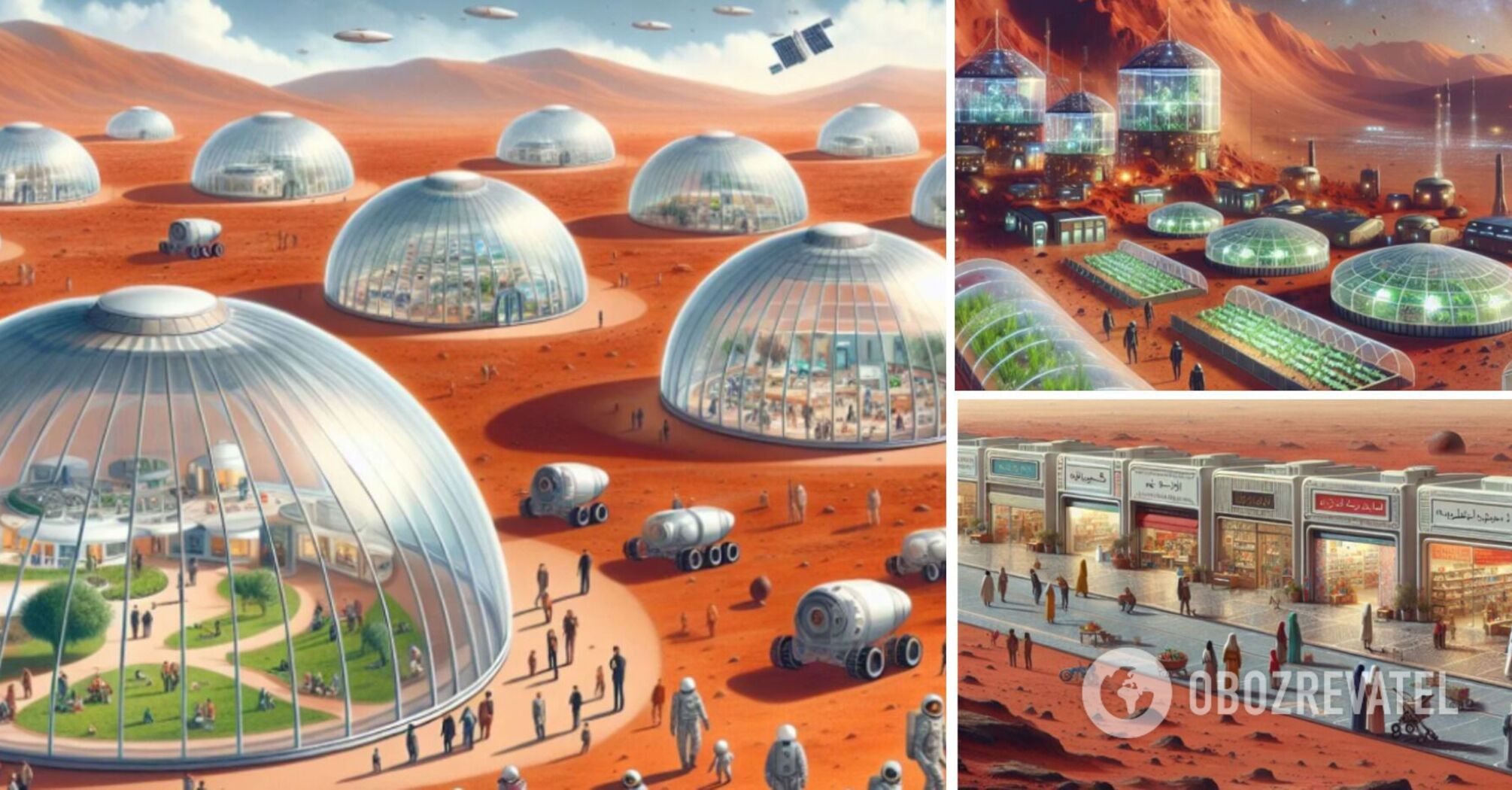 Sztuczna inteligencja pokazała, jak mogłoby wyglądać życie na Marsie. Zdjęcie