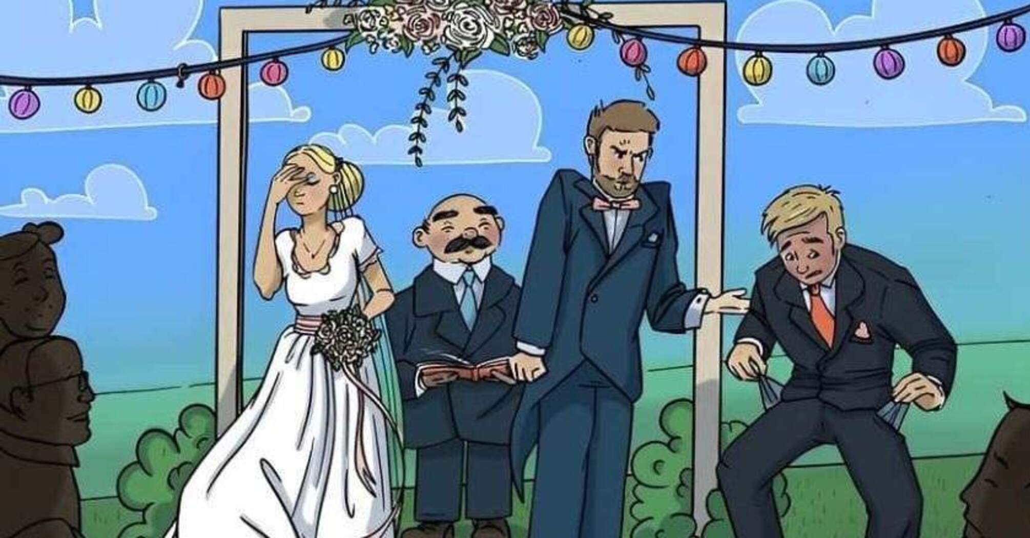 Find the wedding ring in the picture: a fun puzzle 