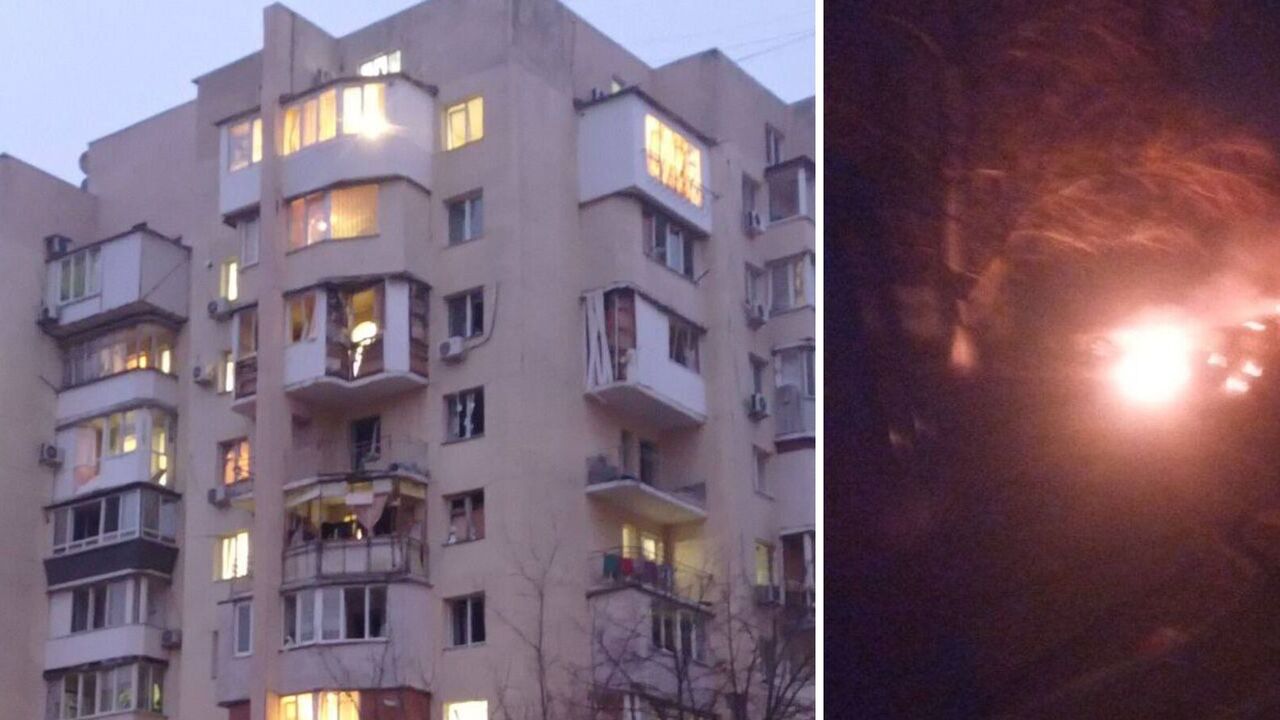 Residential buildings damaged, cars on fire in Odesa region after UAV attack: there are victims. Photo and video