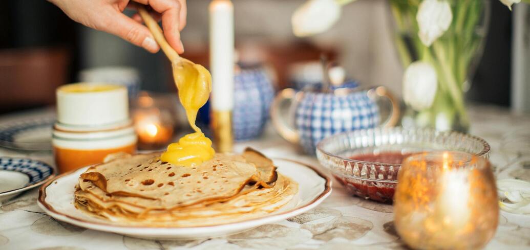 Homemade pancakes