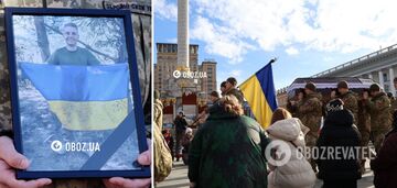 Na Majdanie w Kijowie żegnali polskiego wolontariusza Filipa Antosiaka. Zdjęcia i wideo