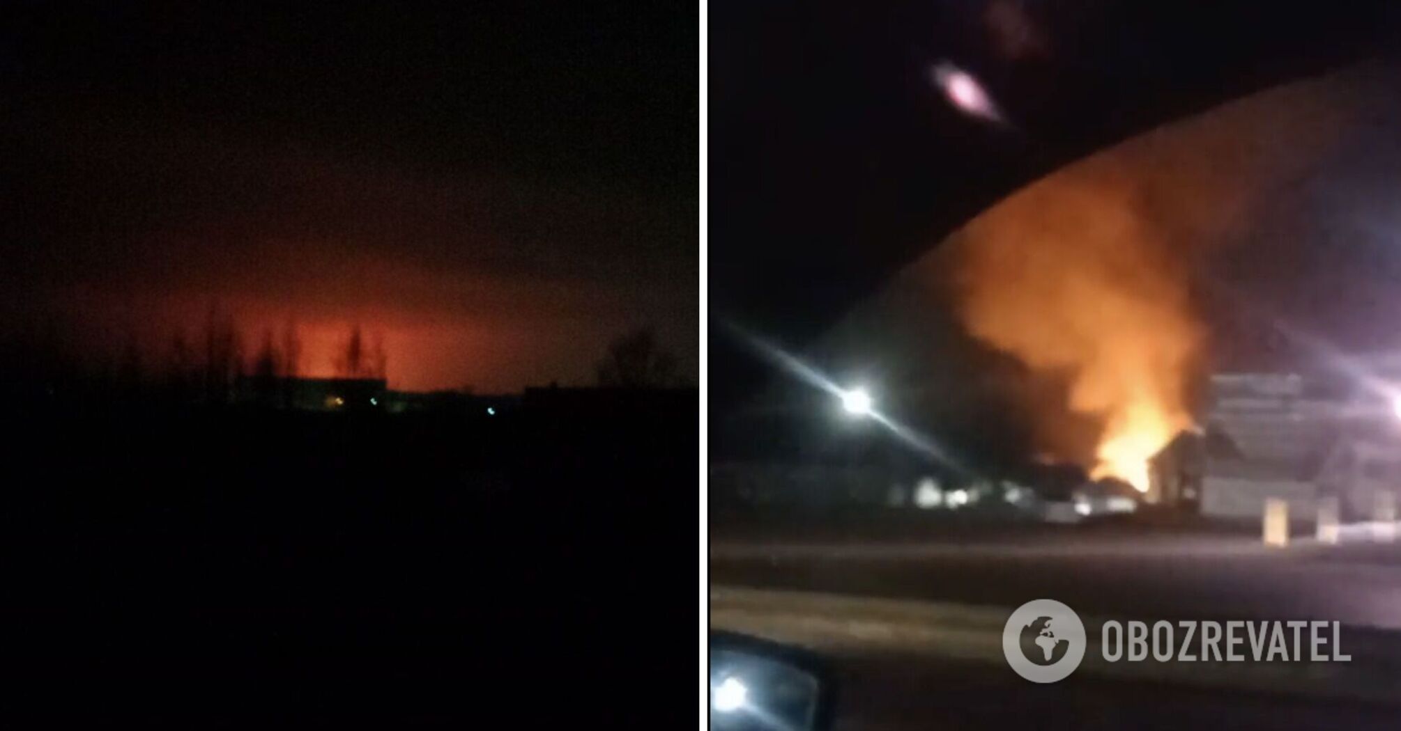 Explosions were heard in the Bryansk region: a station of the Druzhba oil pipeline was on fire. Photos and video