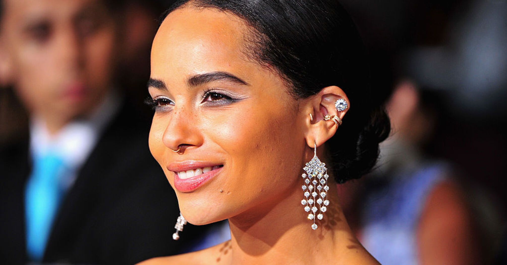 One of the biggest trends of the season: Zoe Kravitz wears a stylish boho dress