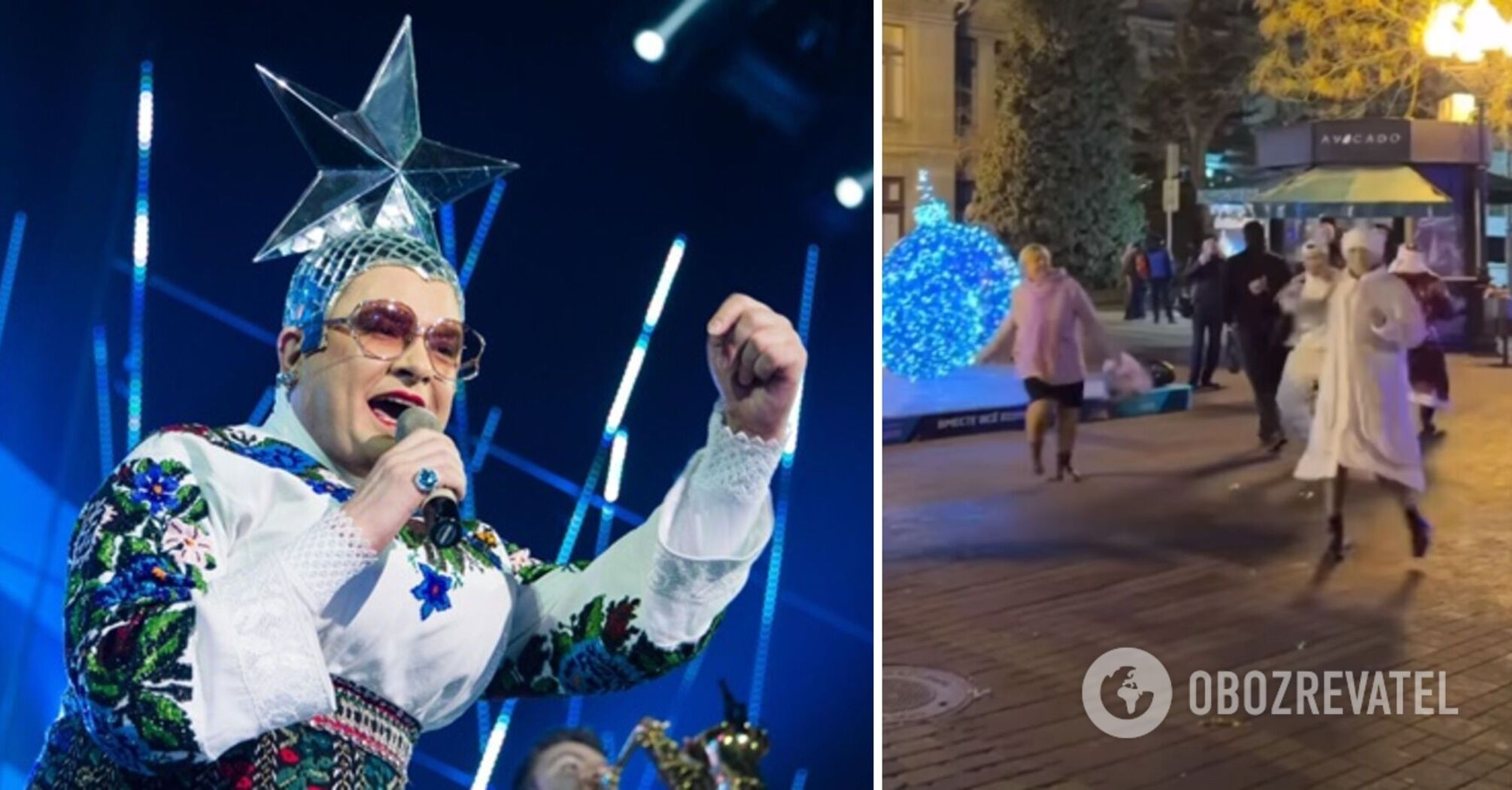 "Crimea is ours!" Residents of occupied Simferopol celebrated New Year's Eve to Verka Serdyuchka's hit: even Santa Claus and Snow Maiden danced