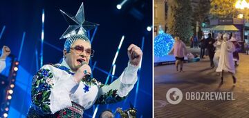 "Crimea is ours!" Residents of occupied Simferopol celebrated New Year's Eve to Verka Serdyuchka's hit: even Santa Claus and Snow Maiden danced