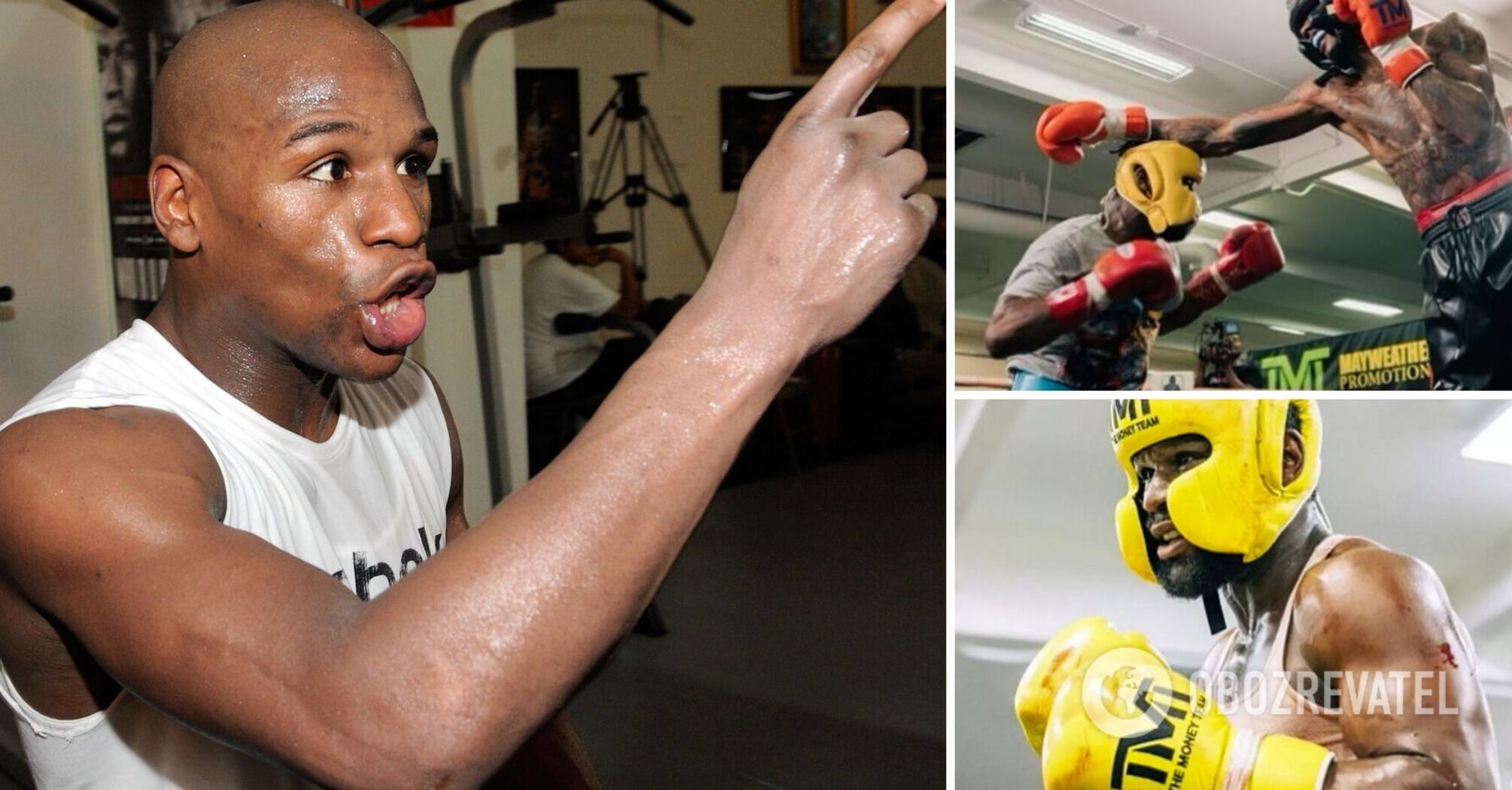 Legendarny Mayweather w 30 sekund znokautował zawodnika wagi ciężkiej, który "za dużo gadał"