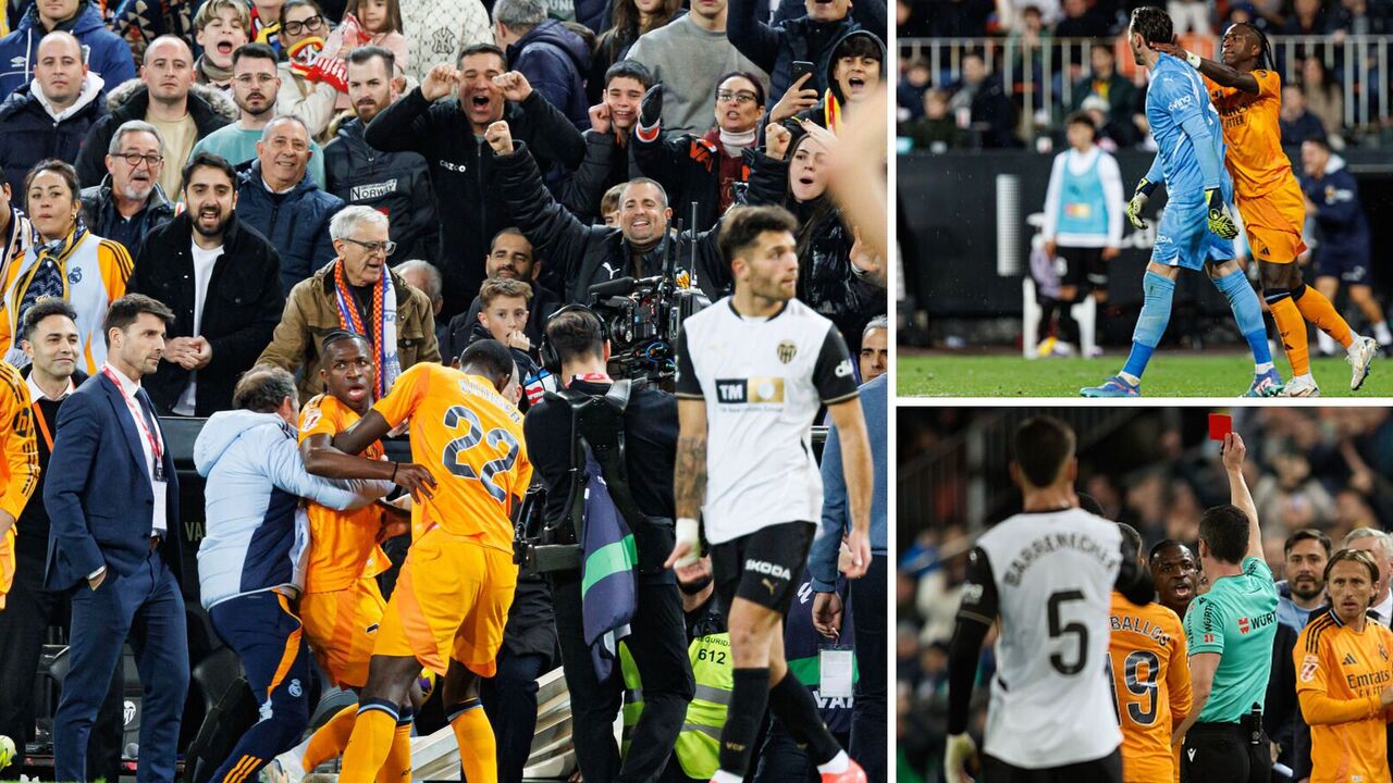 Scandal of the day. The famous Real Madrid player hit the goalkeeper and was sent off. He was taken off the field by force. Video