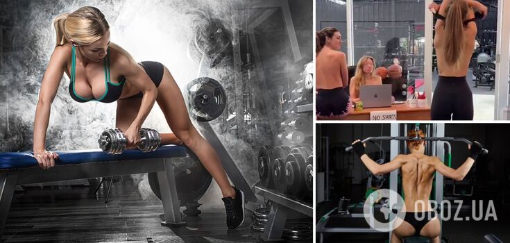 A video from a gym where girls are required to work out topless has garnered 6 million views in 2 days
