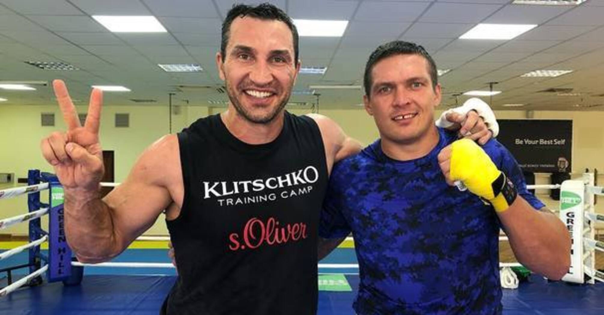 Volodymyr Klychko and Oleksandr Usyk