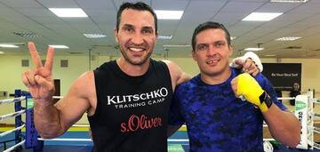 Volodymyr Klychko and Oleksandr Usyk