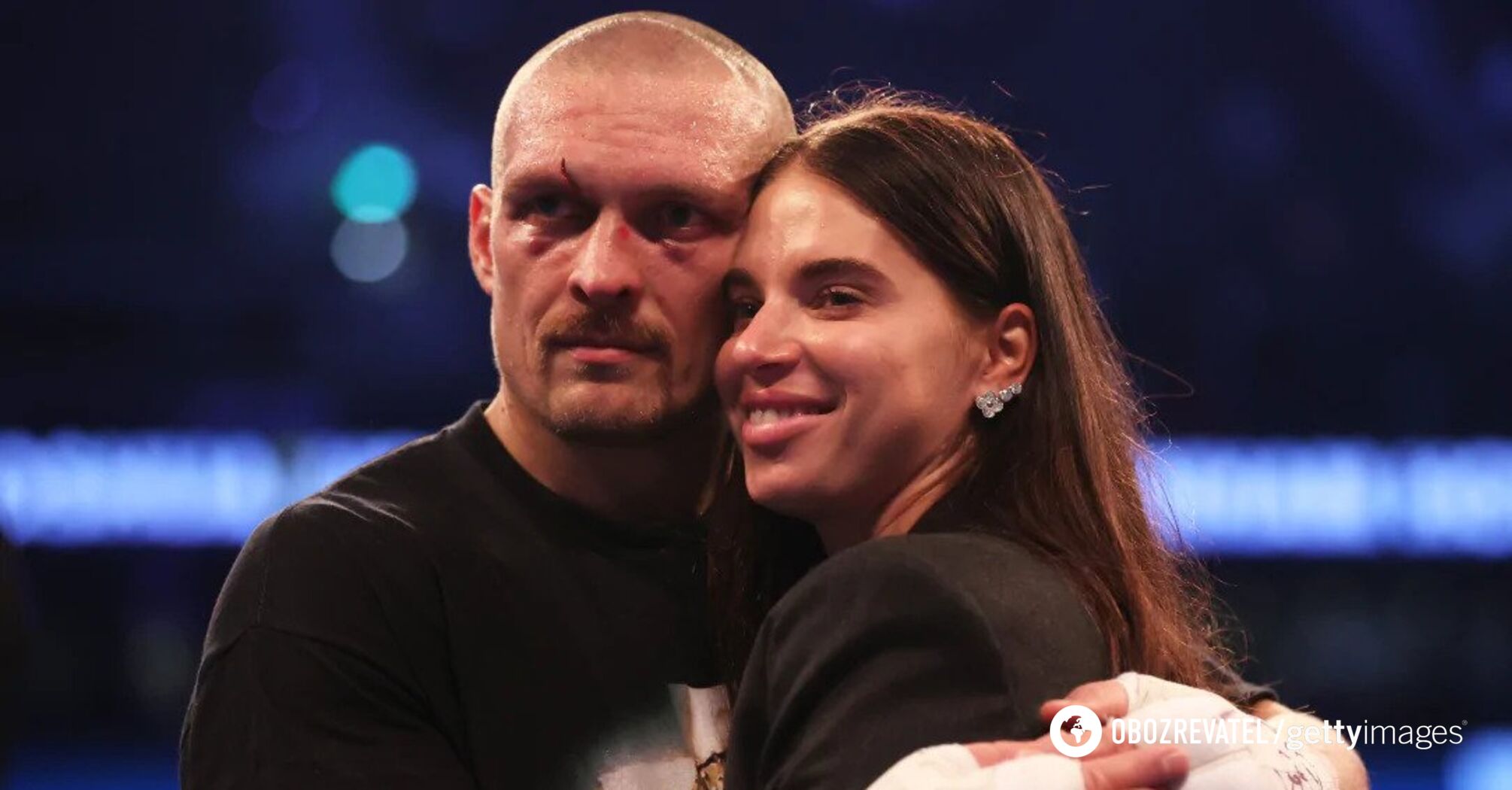 'Katya doesn't get hit in the head every year.' A joint photo of Usyk and his wife went viral on social media