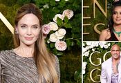 Angelina Jolie in silver and "The Rock" in pink: the brightest looks of the stars at this year's Golden Globes
