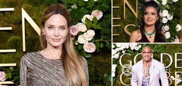 Angelina Jolie w srebrze i "The Rock" w różu: najjaśniejszy wygląd gwiazd na tegorocznych Złotych Globach