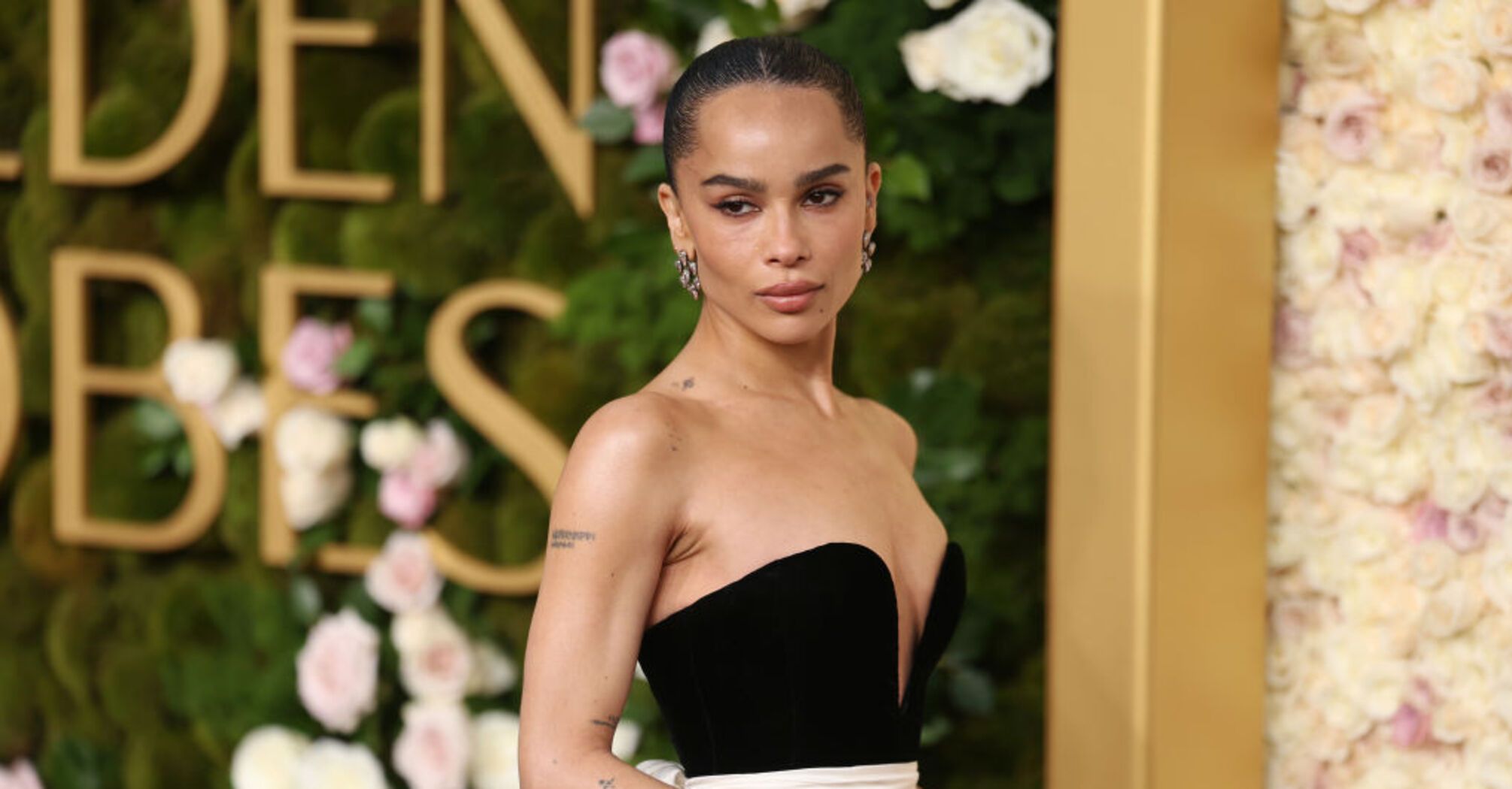 Zoe Kravitz impressed with a fashionable look at the Golden Globes: critics are delighted